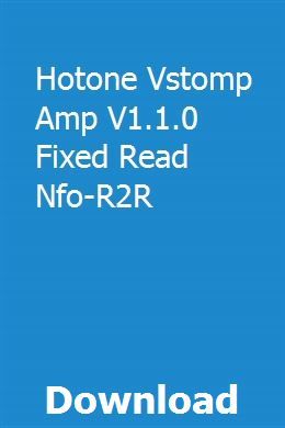 Hotone Audio VStomp Amp 1.1.0 download free